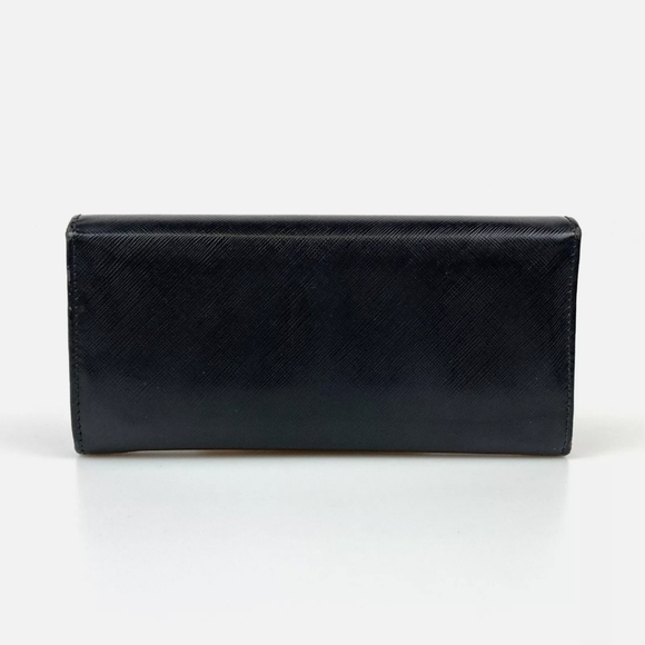 🖤 Authenric Salvatore Ferragamo Black Leather Long Wallet IR22A994 EUC 🖤 - Picture 9 of 16
